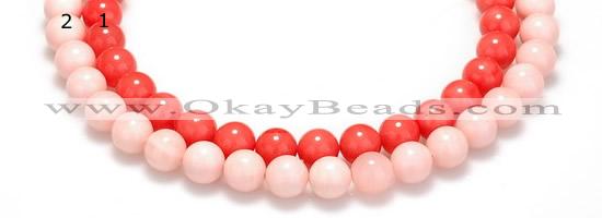 CSB12 16 inches 10mm round shell pearl beads Wholesale