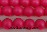 CSB1301 15.5 inches 6mm matte round shell pearl beads wholesale