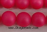 CSB1304 15.5 inches 12mm matte round shell pearl beads wholesale