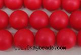 CSB1305 15.5 inches 4mm matte round shell pearl beads wholesale