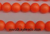 CSB1310 15.5 inches 4mm matte round shell pearl beads wholesale