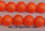 CSB1311 15.5 inches 6mm matte round shell pearl beads wholesale