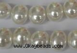 CSB135 15.5 inches 12*15mm – 13*16mm oval shell pearl beads