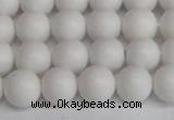 CSB1352 15.5 inches 8mm matte round shell pearl beads wholesale