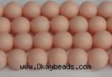 CSB1366 15.5 inches 6mm matte round shell pearl beads wholesale