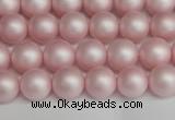 CSB1372 15.5 inches 8mm matte round shell pearl beads wholesale