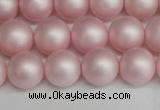 CSB1374 15.5 inches 12mm matte round shell pearl beads wholesale