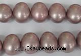 CSB138 15.5 inches 12*15mm – 13*16mm oval shell pearl beads