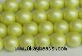 CSB1386 15.5 inches 6mm matte round shell pearl beads wholesale