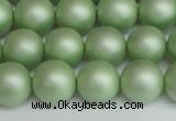 CSB1394 15.5 inches 12mm matte round shell pearl beads wholesale