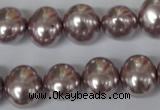 CSB140 15.5 inches 12*15mm – 13*16mm oval shell pearl beads