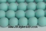 CSB1402 15.5 inches 8mm matte round shell pearl beads wholesale