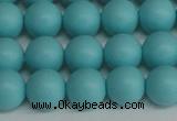 CSB1408 15.5 inches 10mm matte round shell pearl beads wholesale