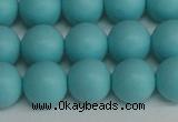 CSB1409 15.5 inches 12mm matte round shell pearl beads wholesale