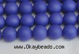 CSB1411 15.5 inches 6mm matte round shell pearl beads wholesale