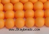 CSB1421 15.5 inches 6mm matte round shell pearl beads wholesale