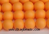 CSB1422 15.5 inches 8mm matte round shell pearl beads wholesale