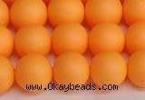 CSB1424 15.5 inches 12mm matte round shell pearl beads wholesale