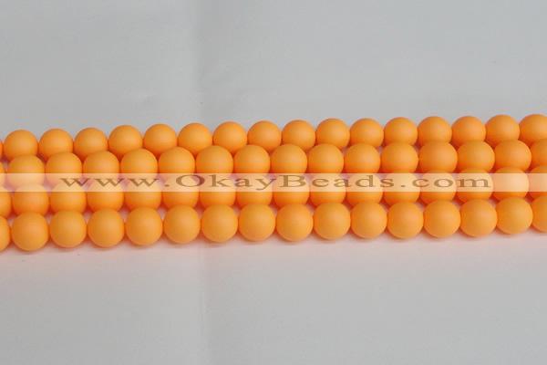 CSB1424 15.5 inches 12mm matte round shell pearl beads wholesale