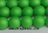 CSB1434 15.5 inches 12mm matte round shell pearl beads wholesale