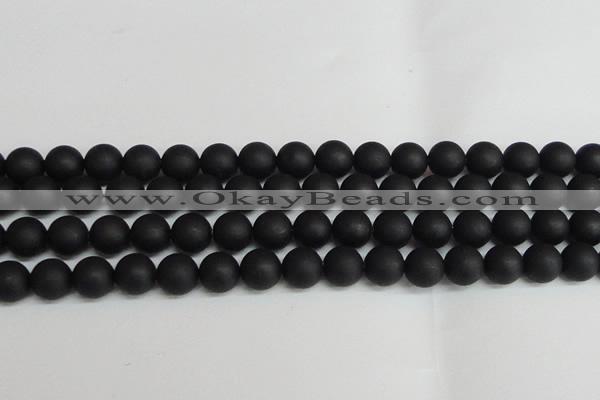 CSB1459 15.5 inches 12mm matte round shell pearl beads wholesale