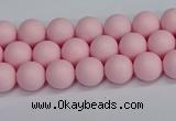 CSB1620 15.5 inches 4mm round matte shell pearl beads wholesale