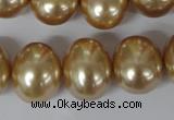 CSB165 15.5 inches 15*18mm – 16*19mm oval shell pearl beads