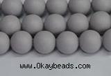 CSB1680 15.5 inches 4mm round matte shell pearl beads wholesale