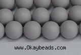 CSB1681 15.5 inches 6mm round matte shell pearl beads wholesale