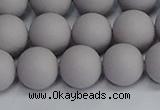 CSB1683 15.5 inches 10mm round matte shell pearl beads wholesale