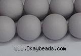 CSB1685 15.5 inches 14mm round matte shell pearl beads wholesale