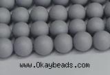 CSB1691 15.5 inches 6mm round matte shell pearl beads wholesale