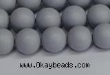 CSB1692 15.5 inches 8mm round matte shell pearl beads wholesale