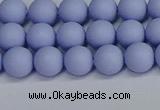 CSB1701 15.5 inches 6mm round matte shell pearl beads wholesale