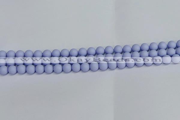 CSB1701 15.5 inches 6mm round matte shell pearl beads wholesale