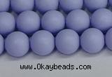 CSB1702 15.5 inches 8mm round matte shell pearl beads wholesale