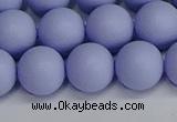 CSB1704 15.5 inches 12mm round matte shell pearl beads wholesale