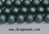 CSB1721 15.5 inches 6mm round matte shell pearl beads wholesale