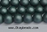 CSB1722 15.5 inches 8mm round matte shell pearl beads wholesale