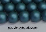 CSB1733 15.5 inches 10mm round matte shell pearl beads wholesale