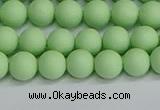 CSB1741 15.5 inches 6mm round matte shell pearl beads wholesale