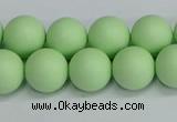 CSB1743 15.5 inches 10mm round matte shell pearl beads wholesale