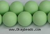 CSB1745 15.5 inches 14mm round matte shell pearl beads wholesale