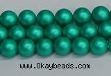 CSB1750 15.5 inches 4mm round matte shell pearl beads wholesale