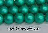 CSB1752 15.5 inches 8mm round matte shell pearl beads wholesale