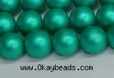 CSB1753 15.5 inches 10mm round matte shell pearl beads wholesale