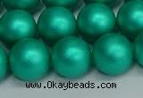 CSB1755 15.5 inches 14mm round matte shell pearl beads wholesale