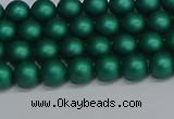 CSB1760 15.5 inches 4mm round matte shell pearl beads wholesale