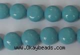 CSB183 15.5 inches 12mm flat round shell pearl beads wholesale