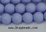 CSB1961 15.5 inches 6mm faceted round matte shell pearl beads